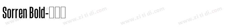 Sorren Bold字体转换
